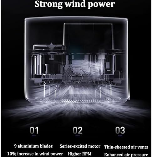 YXCUSAM Automatic Induction Hand Dryer Silver