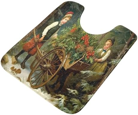 YETTASBIN Two Kids Pattern Bath Mats Set