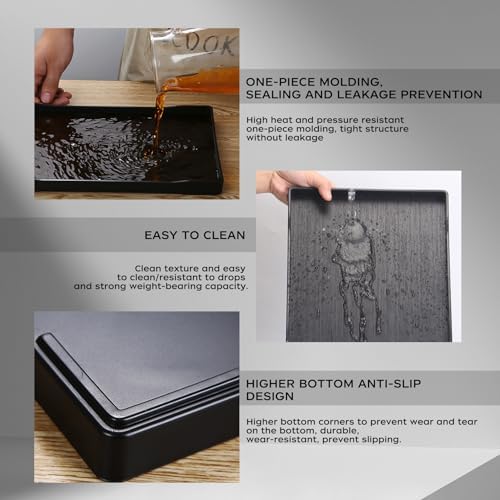 WANYISHUN 2-in-1 Bathroom Tray - Small Medium White