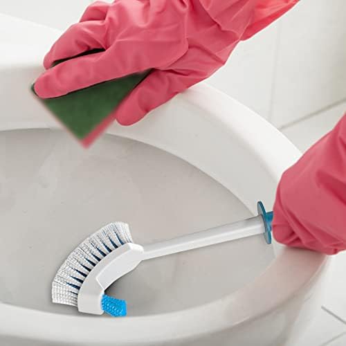 2Pack Toilet Brush for Bathroom Flexible and Durable