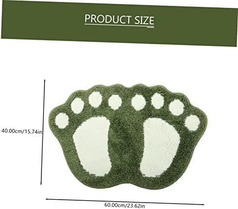 Ciieeo Anti-Slip Bath Mat with Footprint Design