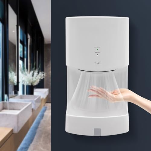 WANLECY Commercial Hand Dryer with Drip Tray HotCold Air Switchable