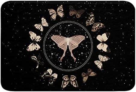 SGYDW Butterfly Bath Mat Non-Slip Design 24x16 Inch