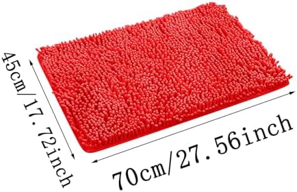 Gooddyiyukey Pink Bath Rug 27x18 Inch Shaggy Non-Slip