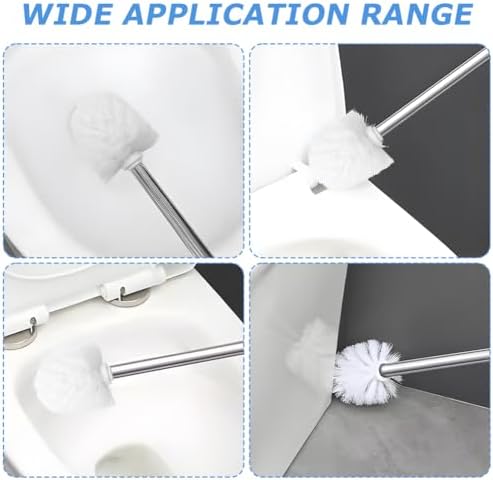 Jeukwud 2pcs Toilet Brush Replacement Head