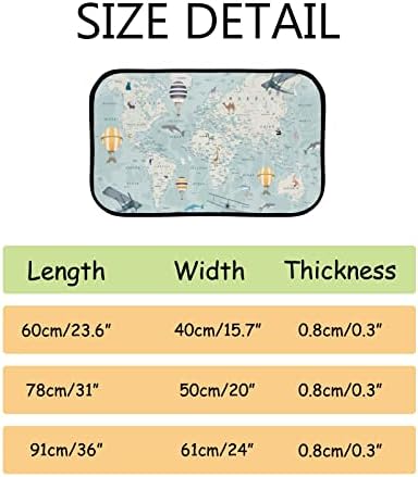 Hapuxt Bath Mat with Memory Foam Non-Slip 36x24 Inch