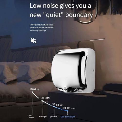 1200W Smart Touch-Free Hand Dryer for Kitchen and Bathroom