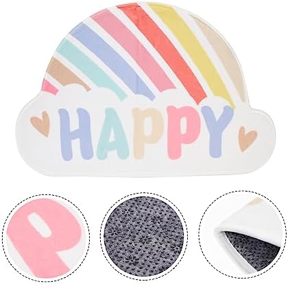 Rainbow Bath Mat Anti-Skid Bathroom Rug for Kids