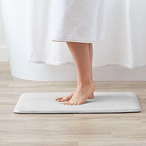 Pink Blue Gold Marble Bath Mat Rug 16x24 Non Slip Quick Dry