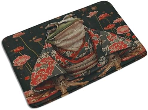 Funny Frog Bath Mat with Kimono Design 1