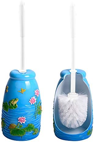 SPOUR Toilet Brush with Holder Fish Pattern Design