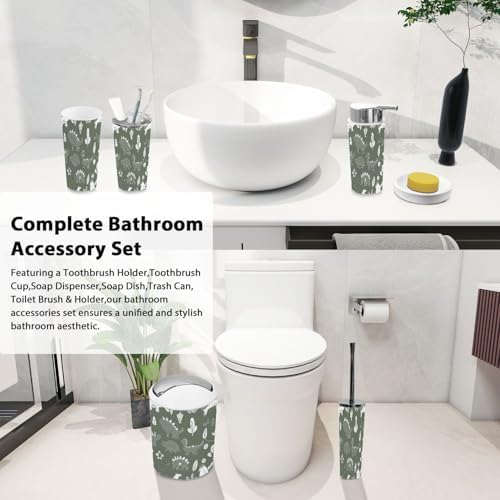 TRANQDEHOM 6-Piece Bathroom Accessory Set 1