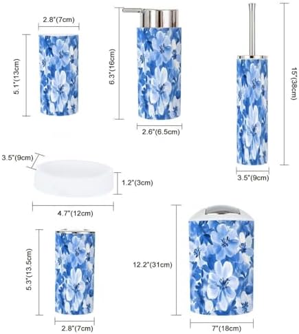 TRANQDEHOM 6-Piece Bathroom Accessory Set