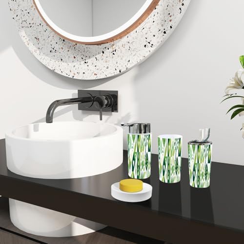 Boho Bathroom Accessory Set with 6 Pieces
