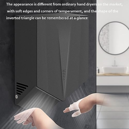 Compact 1500W Quiet Automatic Hand Dryer Wall Mounted White