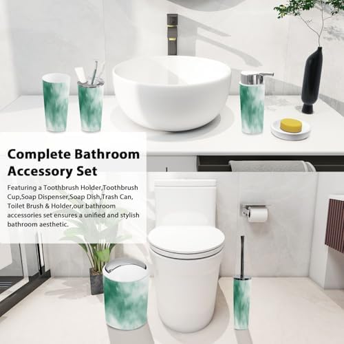 Boho Bathroom Accessory Set 6 Piece Snowflakes