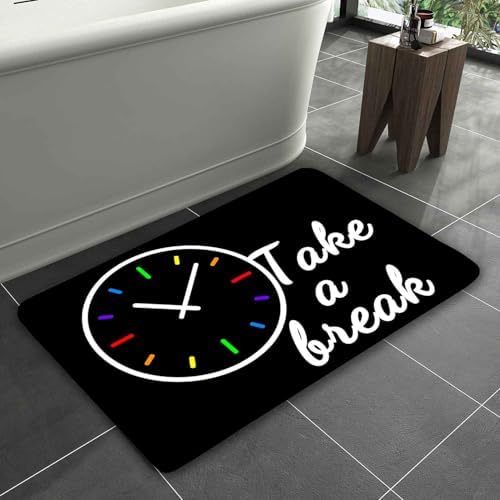 Simsant Thick Memory Foam Bath Rug for Kids