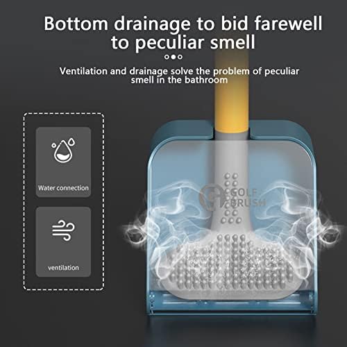 Lovskoo 360 Toilet Brush Set with Non-Slip Holder