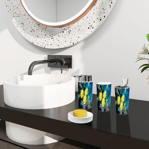 Bathroom Accessory Set 6 Piece Modern Boho Style