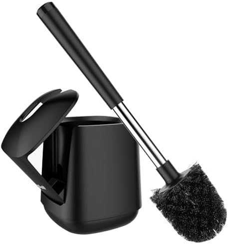 SetSail Toilet Brush and Plunger Set with Automatic Lid
