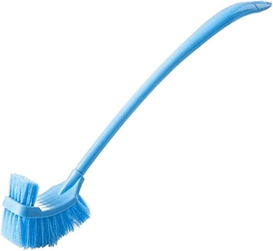Long Handle Double Sided Toilet Brush with Holder 1