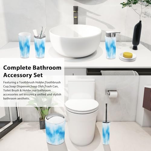 Boho Abstract Bathroom Accessory Set 6 Piece