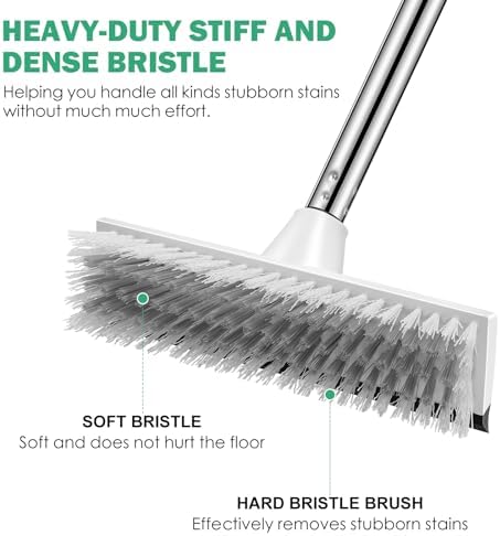 SetSail 2-in-1 Toilet Brush with Holder and Floor Scrubber