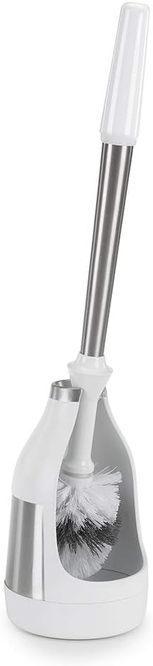 Polder Belle Design Toilet Brush Caddy with Twist-Off Brush Head