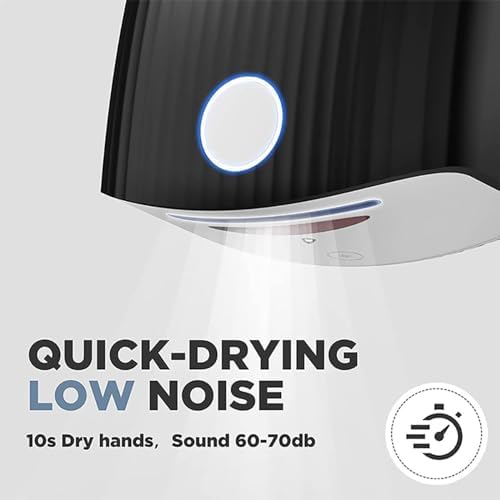 icVantA 1200W Smart Induction Hand Dryer Black