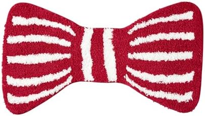 Aldopein Red Bowtie Kids Bath Mat Non Slip