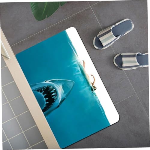 16x24 Waterproof Shark Decor Rug for Bathroom