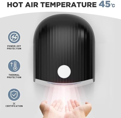QIANMEI Commercial Hand Dryer 12s High Speed Wall Mounted