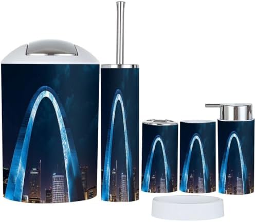 TRANQDEHOM Bathroom Accessory Set 6 Piece