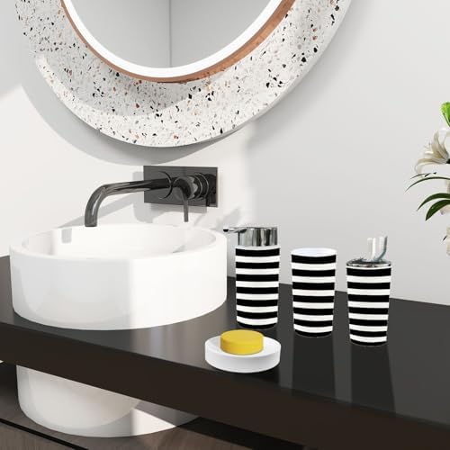 Boho Geometric Bathroom Accessory Set 6 Piece