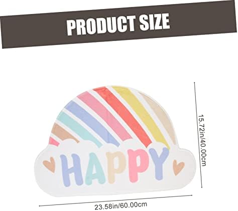 Rainbow Bath Mat Anti-Skid Bathroom Rug for Kids