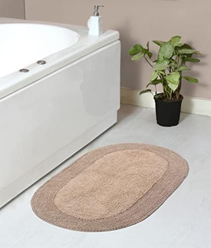 Home Weavers Double Ruffle Cotton Bath Rug Set 1