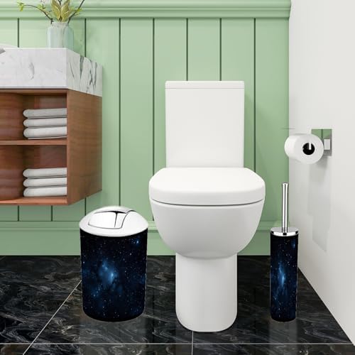 Boho Abstract Space Nebula Bathroom Accessory Set of 6