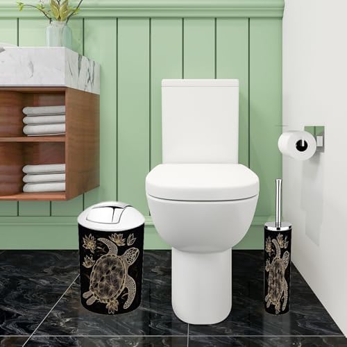 Boho Gold Bathroom Accessory Set 6 Piece 1