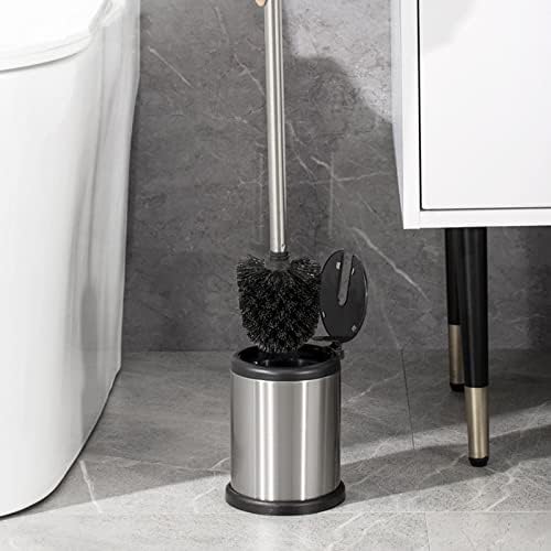 Casaphoria Stainless Steel Toilet Brush and Holder Set