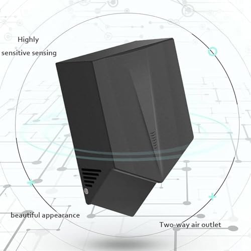 Commercial Wall Mounted Hand Dryer with Sensor 1500W Quick Dry Time Silver