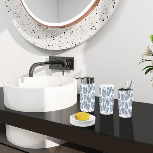 TRANQDEHOM 6-Piece Boho Bathroom Accessory Set