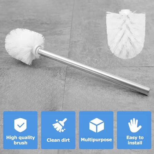 Jeukwud 2pcs Toilet Brush Replacement Head