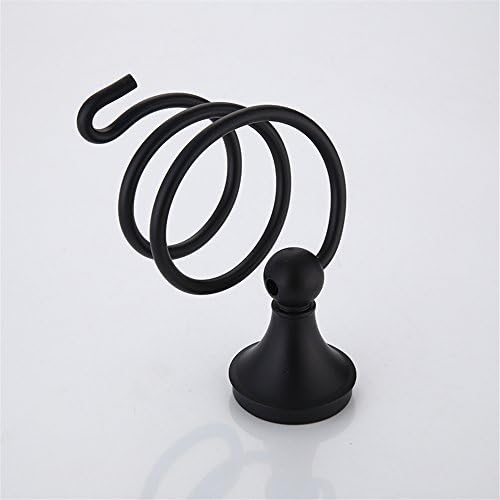 Black Alloy Bathroom Hand Dryer Holder for DIY Installation