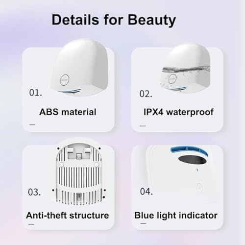 1200W Smart Induction Hand Dryer for Home and Commercial Use