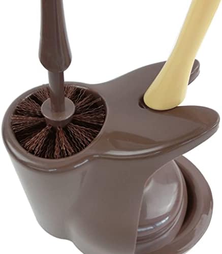SUREK Soft Floor Toilet Brush with Reusable Holder