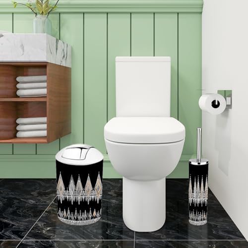 Boho Bathroom Accessory Set 6 Piece Modern Design