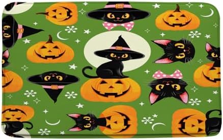 Halloween Cat Bath Mat 16x24 Inch Memory Foam 1