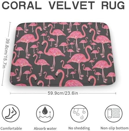 MZERSE Unique Bathroom Rug with Non-Slip Design