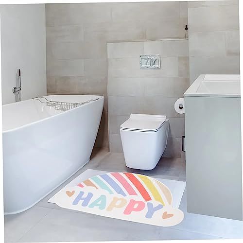 Rainbow Bath Mat Anti-Skid Bathroom Rug for Kids