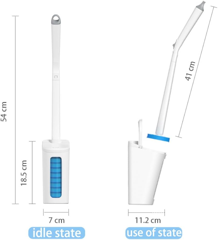 Lajunven Disposable Toilet Bowl Cleaner Wand Set